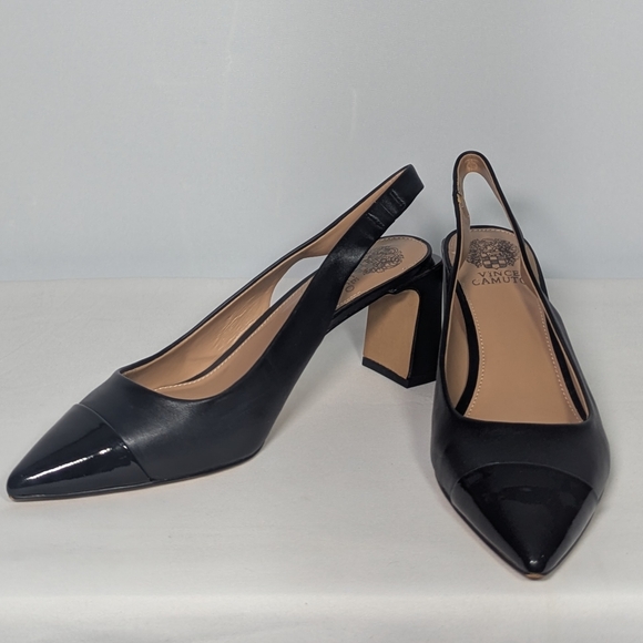 NEW Vince Camuto Womens Hamden Slingback Pump Sz 11 black - Picture 2 of 4